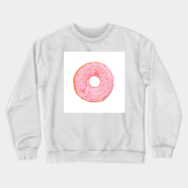 Pink Donut Crewneck Sweatshirt by NewburyBoutique